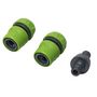 Voir la diapositive 3 : WERKAPRO Lot de 4 raccords automatiques  19mm  WERKA PRO