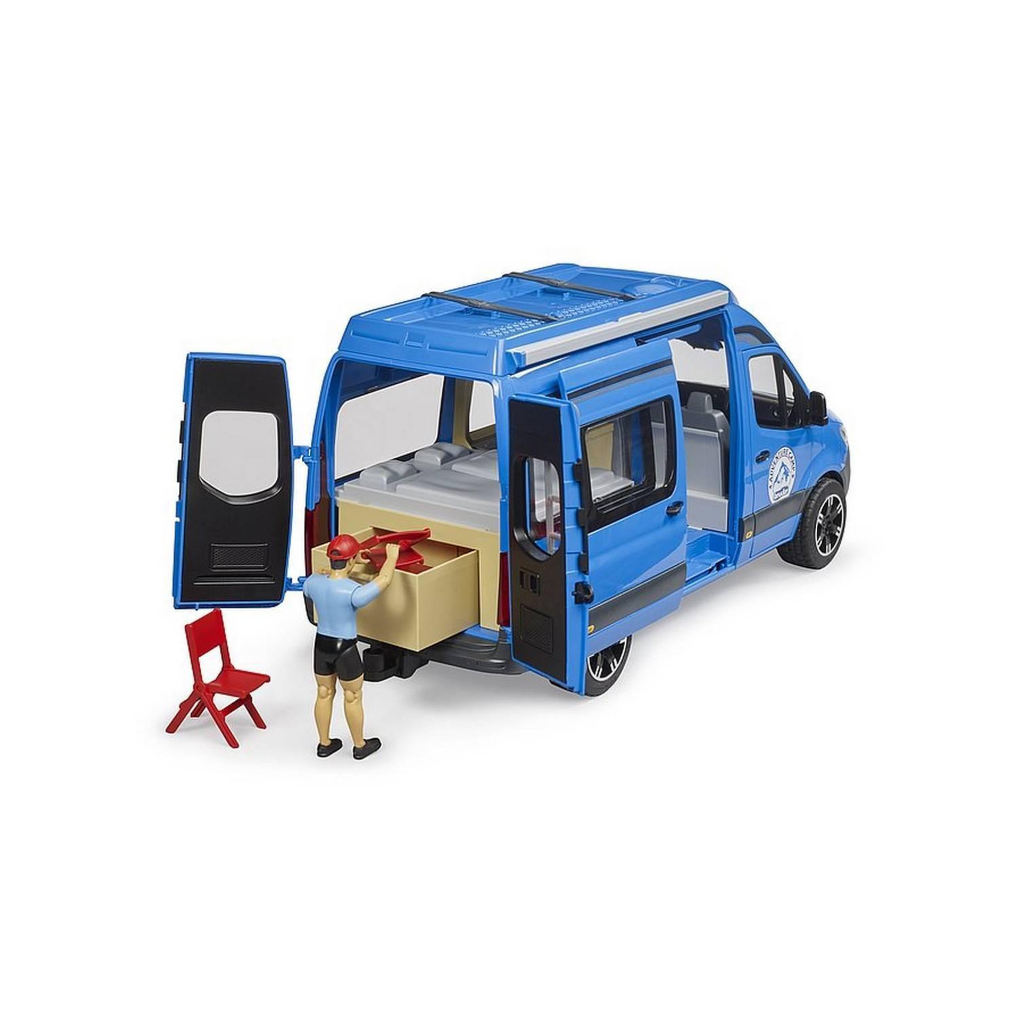 Voir la diapositive 5 : Bruder MB Sprinter Camper avec conducteur