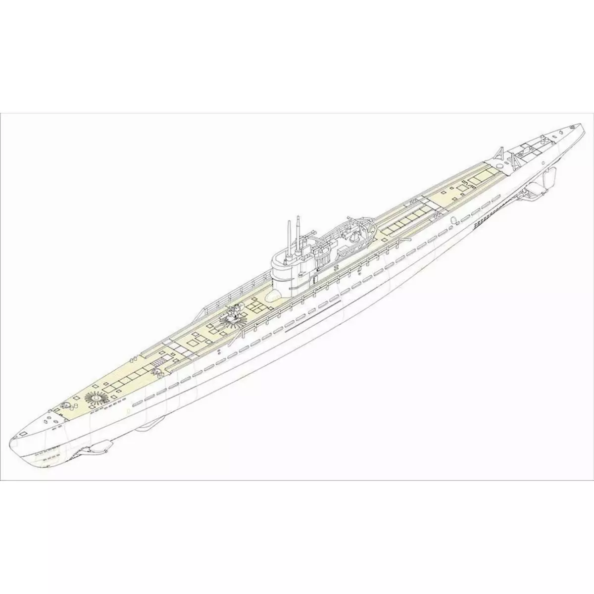 Hobby Boss Maquette sous-marin : German Navy Type IX-C U