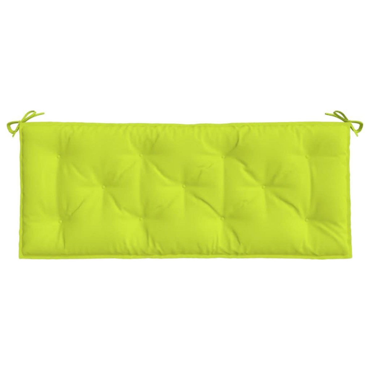 VIDAXL Coussin de banc de jardin vert brillant 120x50x7cm tissu oxford