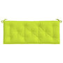 Voir la diapositive 4 : VIDAXL Coussin de banc de jardin vert brillant 120x50x7cm tissu oxford