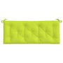 Voir la diapositive 4 : VIDAXL Coussin de banc de jardin vert brillant 120x50x7cm tissu oxford