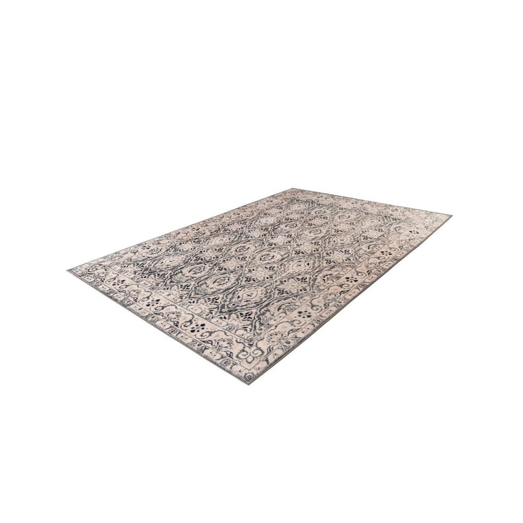 Voir la diapositive 2 : Paris Prix Tapis Tissé Rétro à Poils Ras  Saphira  Beige