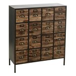 Paris Prix Meuble de Rangement 16 Tiroirs  Damian  92cm Marron