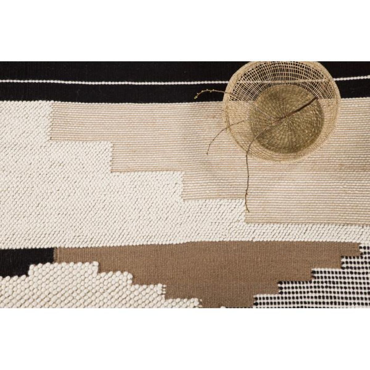 Paris Prix Tapis Déco en Laine  Aston  202x300cm Multicolore