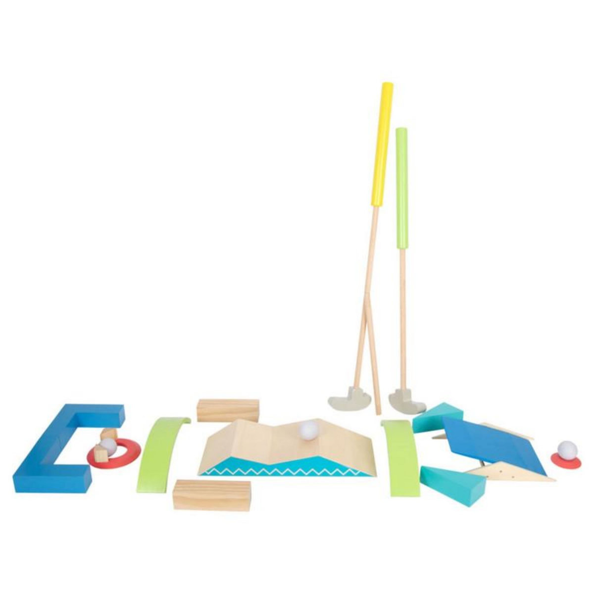 SMALL FOOT Small Foot - Wooden Mini Golf, 20 pcs. 11964