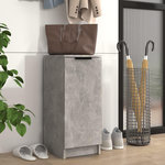 VIDAXL Armoire a chaussures Gris beton 30x35x70 cm Bois d'ingenierie