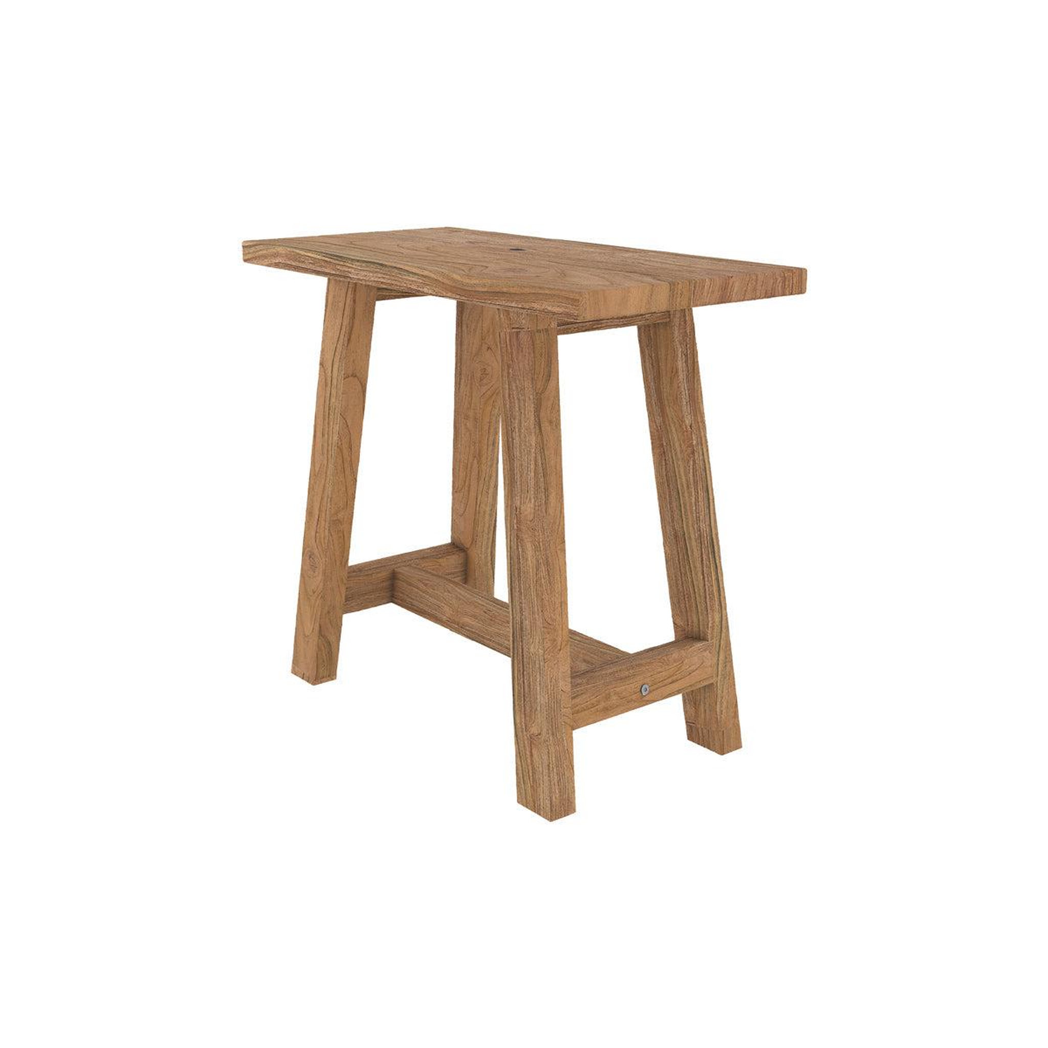 MAISON PAVANE Tabouret en bois de teck recyclé-Dao