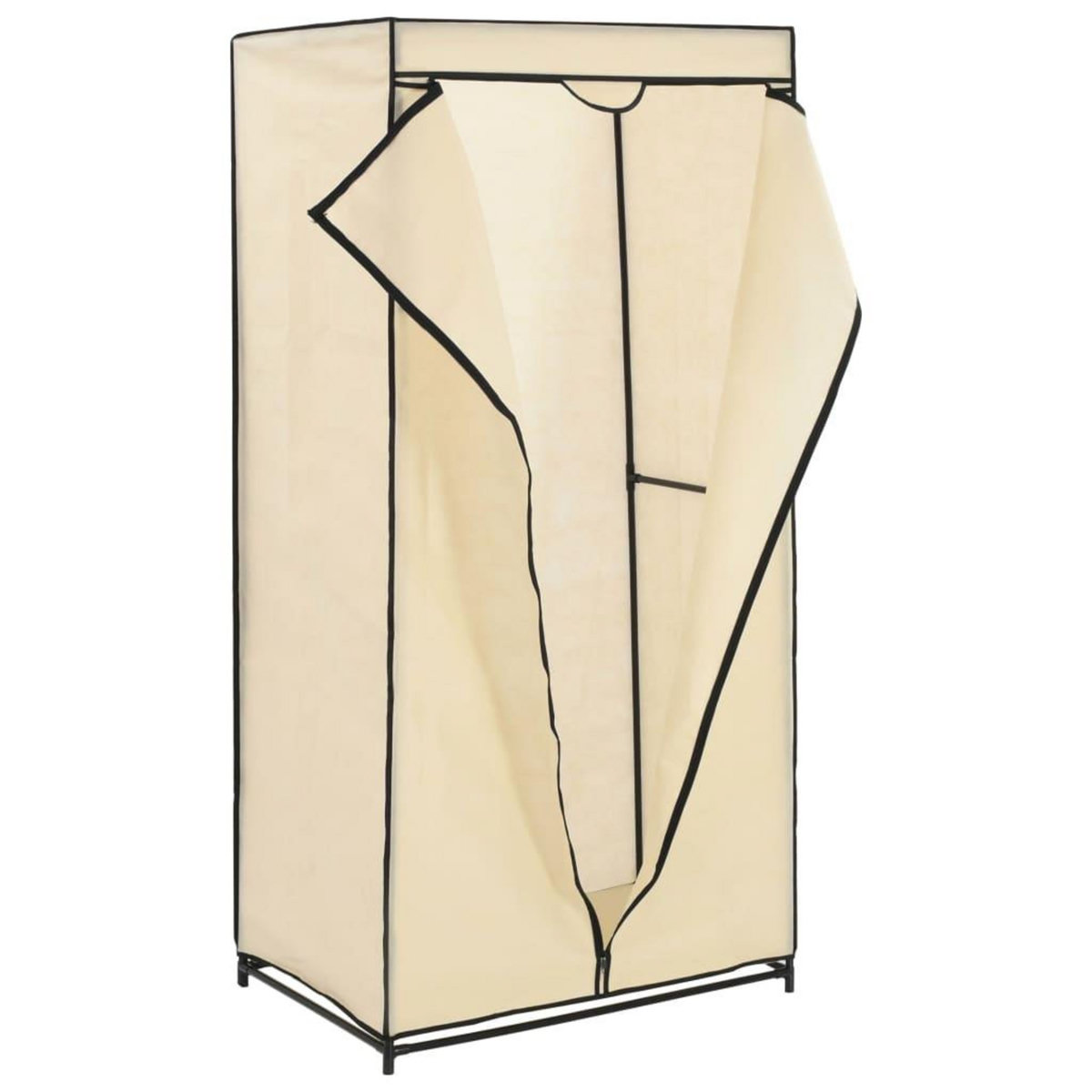 VIDAXL 2 pcs Garde-robes Creme 75x50x160 cm