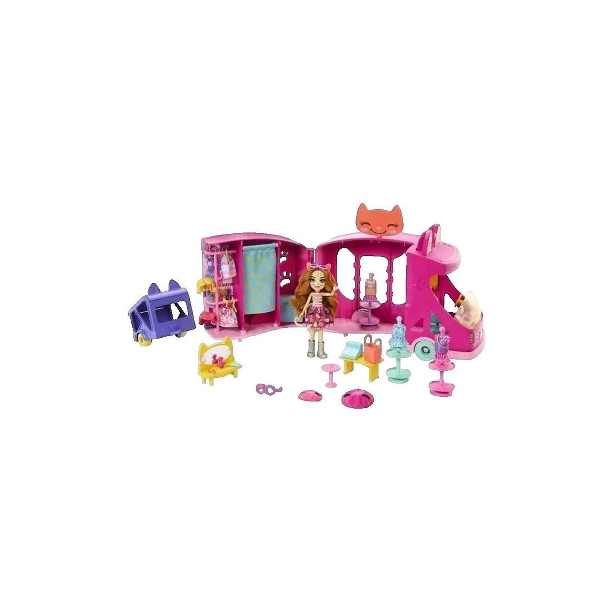 MATTEL Camion de mode Enchantimals Mattel avec accessoires