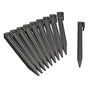 Voir la diapositive 1 : Nature Ancres pour bordure de jardin - Polypropylène - Gris x10