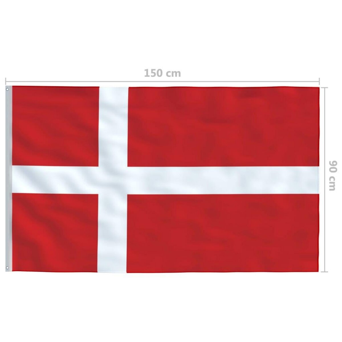 VIDAXL Drapeau Danemark 90x150 cm