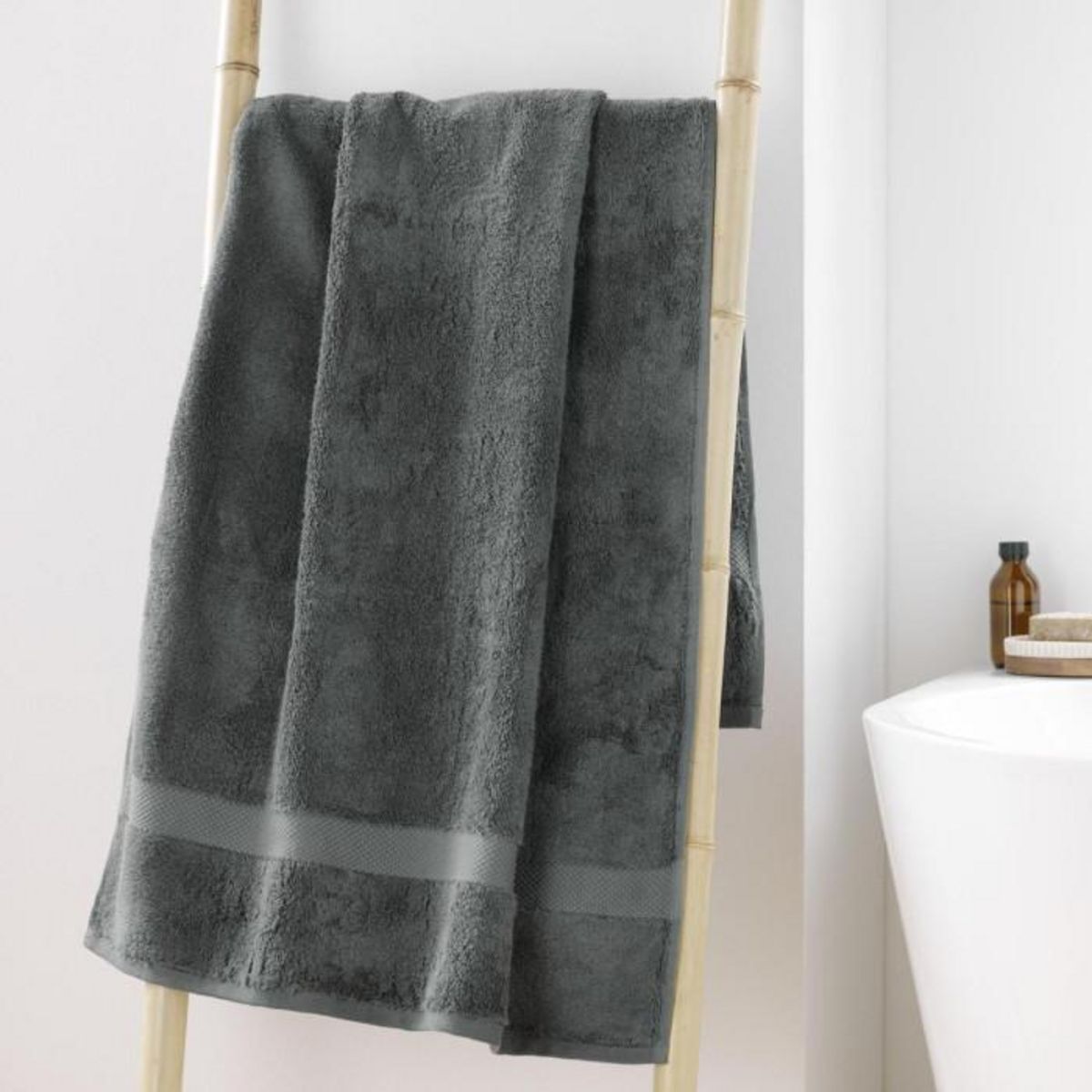 Paris Prix Drap de Douche  Elegance  70x130cm Anthracite