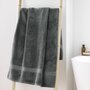 Voir la diapositive 5 : Paris Prix Drap de Douche  Elegance  70x130cm Anthracite