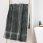 Voir la diapositive 5 : Paris Prix Drap de Douche  Elegance  70x130cm Anthracite