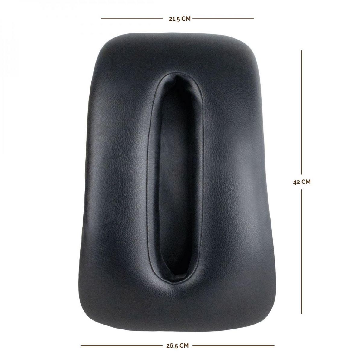 VIVEZEN Coussin de soutien lombaire, oreiller de soutien du dos - Noir