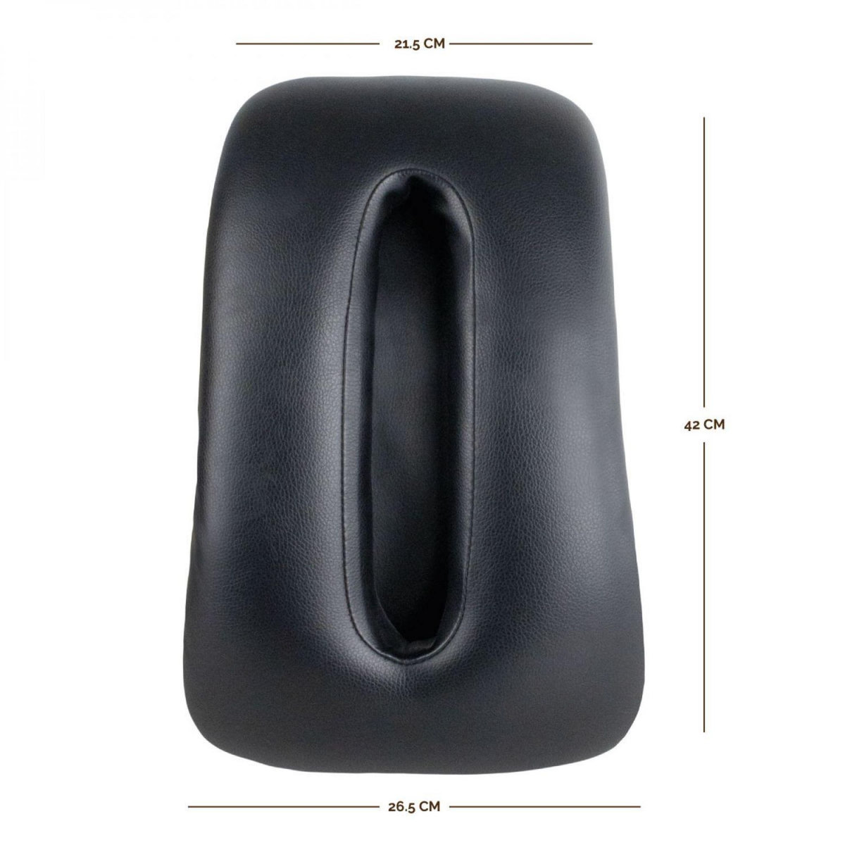 VIVEZEN Coussin de soutien lombaire, oreiller de soutien du dos - Noir