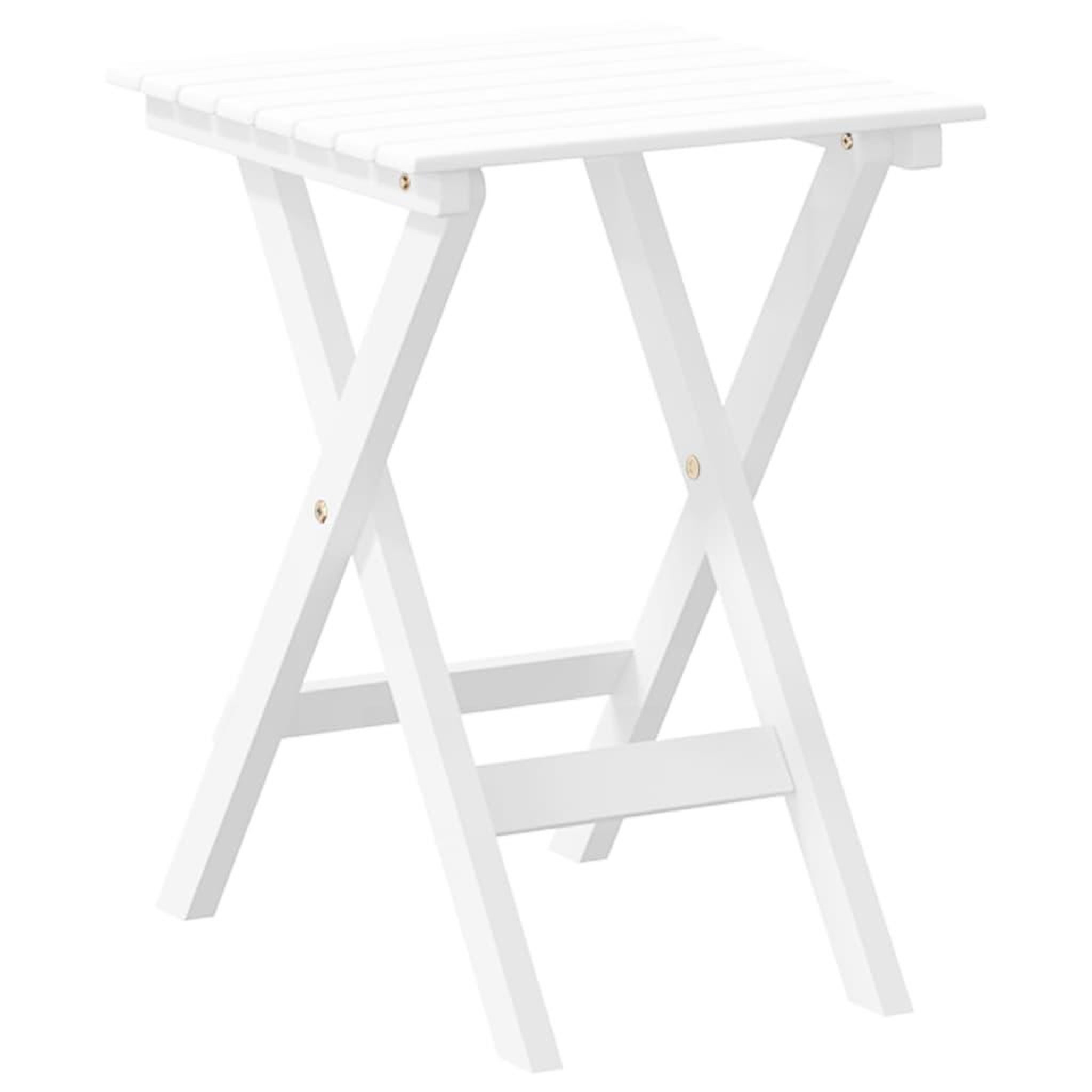 Voir la diapositive 4 : VIDAXL Chaises a bascule lot de 2 table pliable blanc massif peuplier