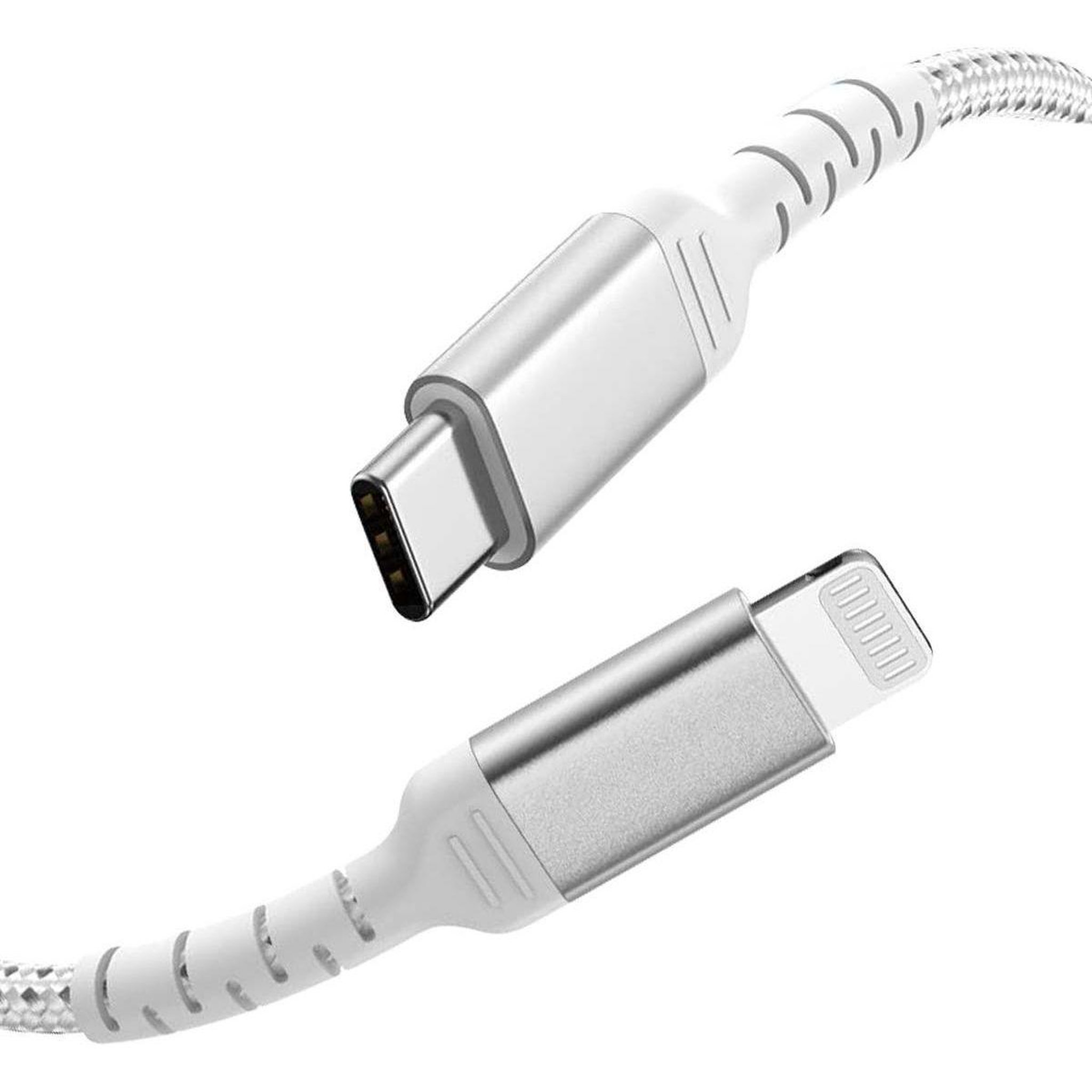Voir la diapositive 2 : FORCE POWER Chargeur 20w + cable usb-c / lightning mfi 1.2m