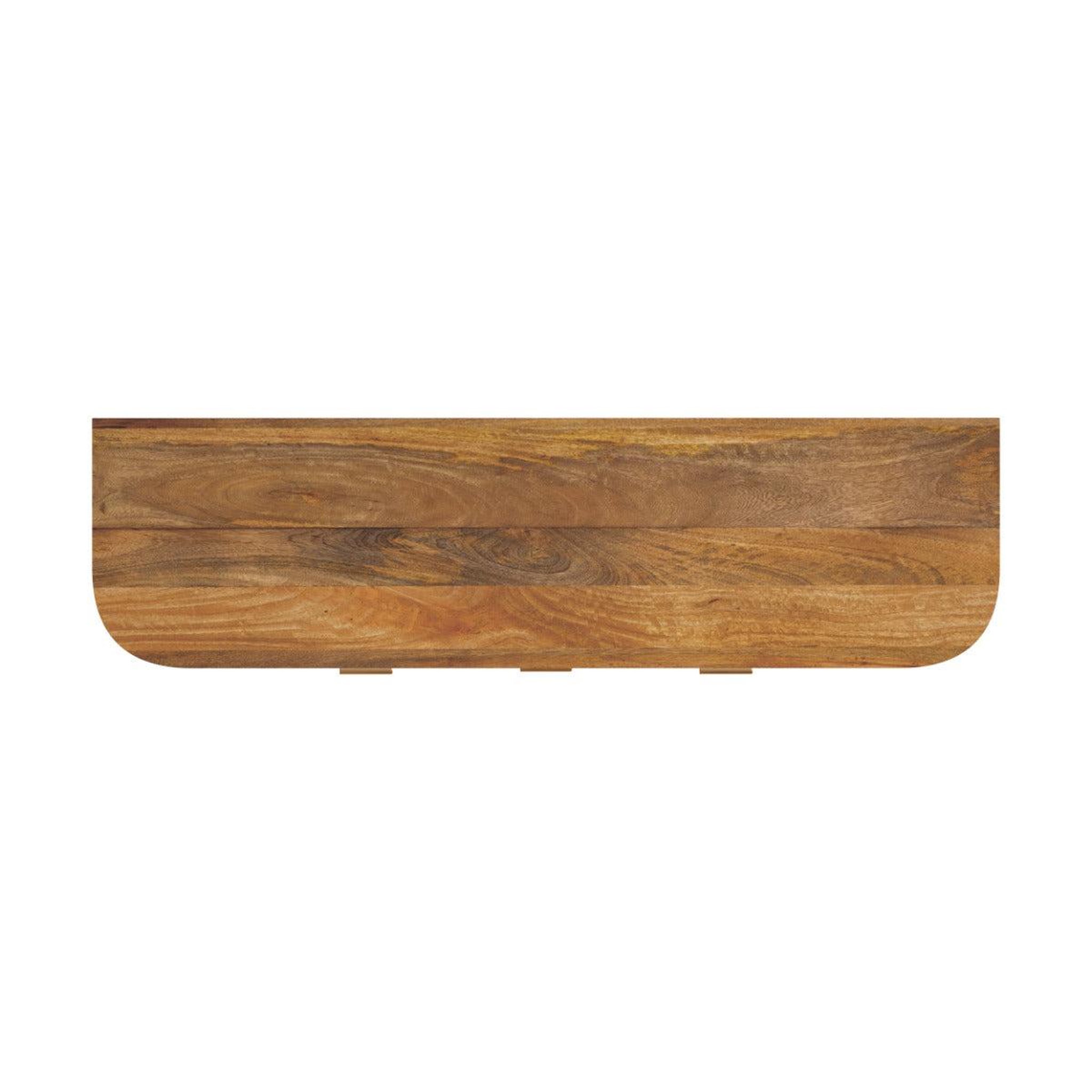 Voir la diapositive 5 : MAISON PAVANE Meuble tv en bois de manguier et cannage 145 cm-wava