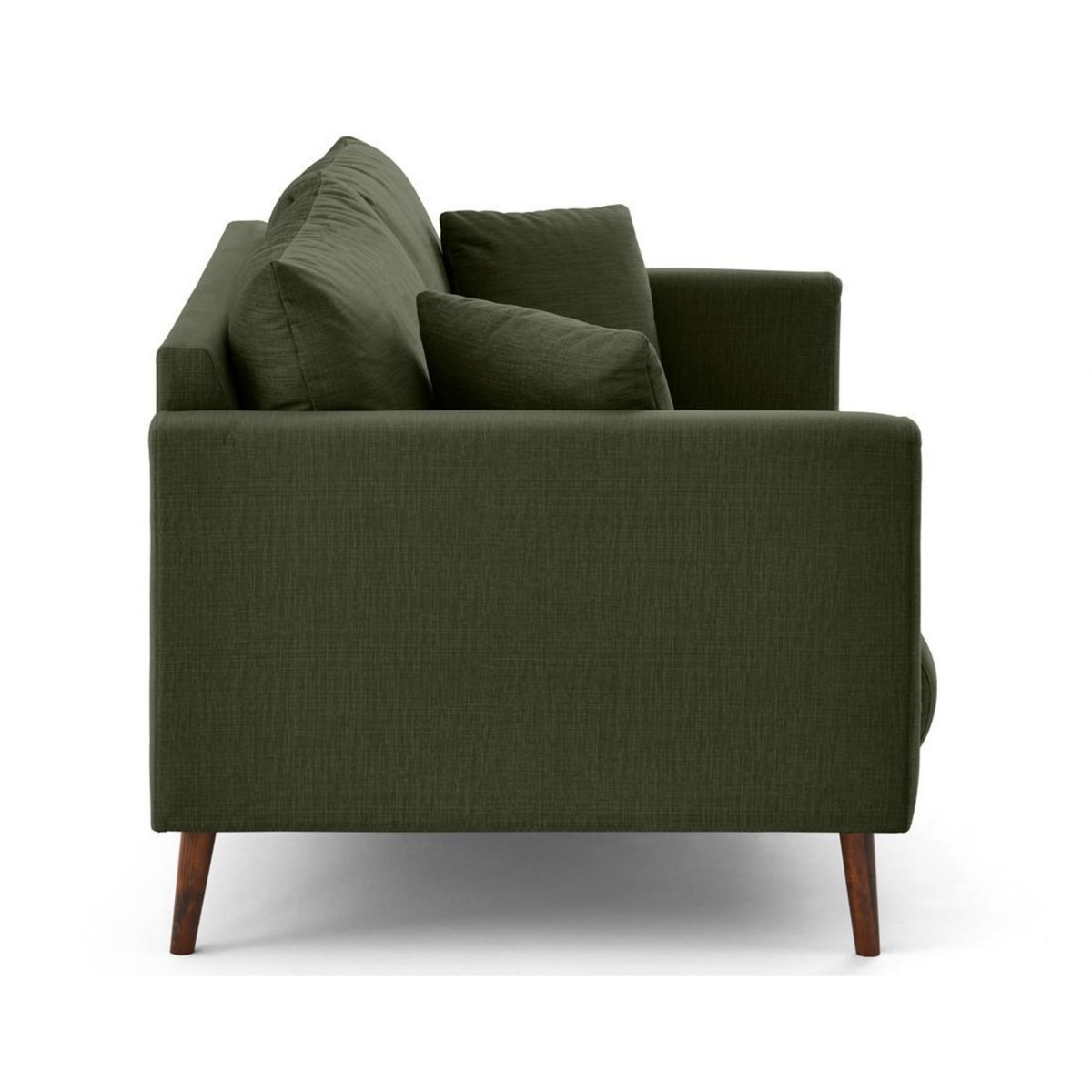LISA DESIGN Ostrava - canapé droit 2 places en velours pieds en bois