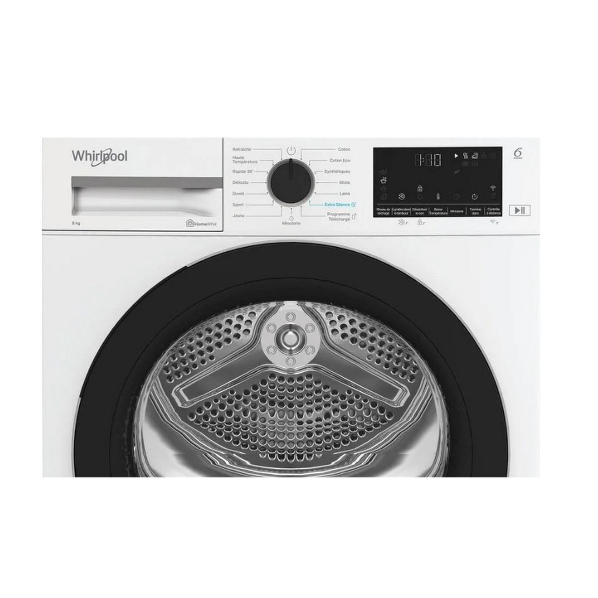 Voir la diapositive 6 : Whirlpool Sèche-linge pompe à chaleur 60cm 8kg blanc - cwd84mwbsfr