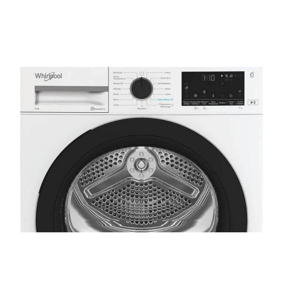 Whirlpool Sèche-linge pompe à chaleur 60cm 8kg blanc - CWD84MWBSFR