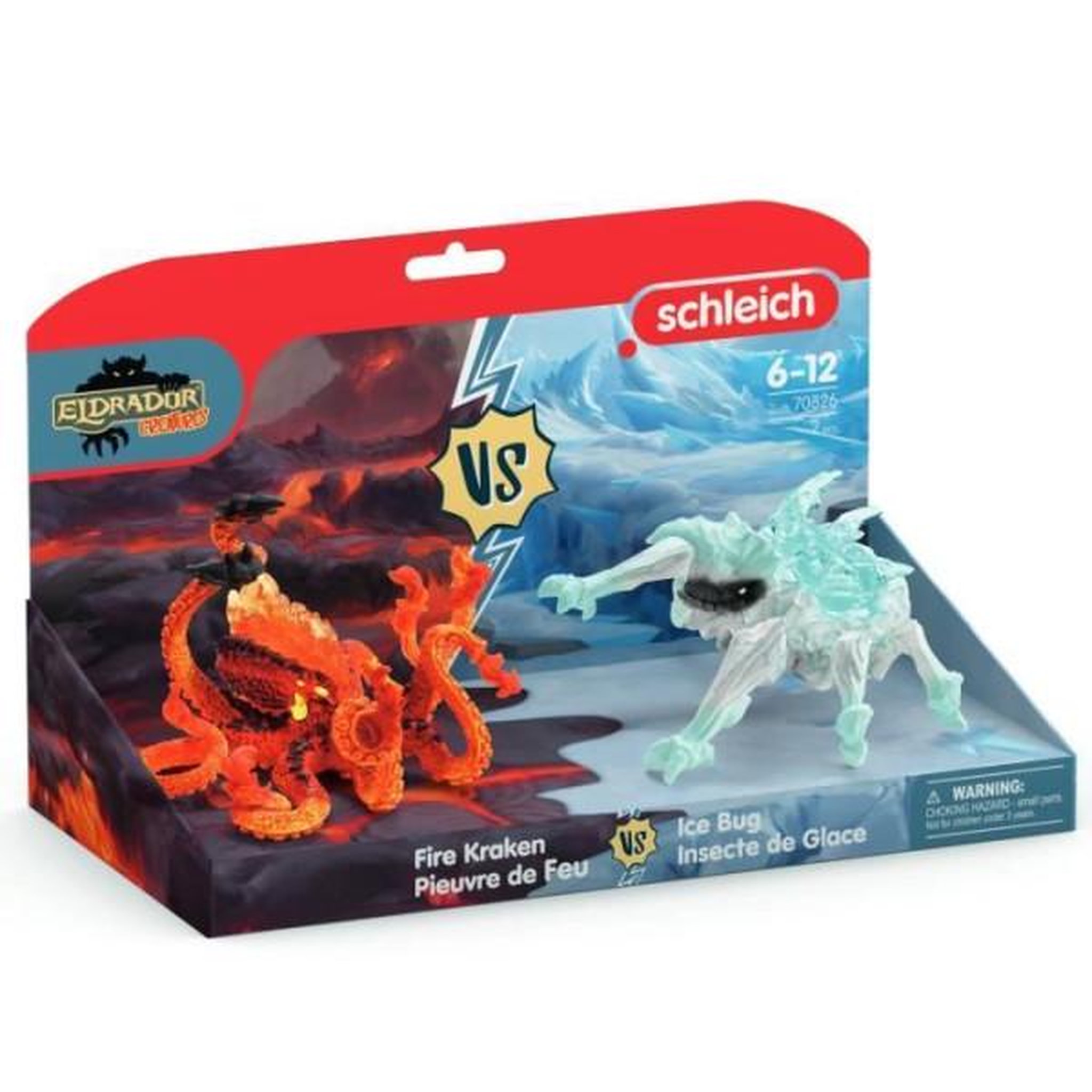 Voir la diapositive 5 : Schleich Figurines duo pieuvre de lave vs insecte de glace, schleich 70826 eldrador creatures, pour enfant des 6 ans