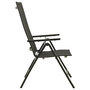 Voir la diapositive 5 : VIDAXL Chaises pliables de jardin lot de 2 Textilene et aluminium Noir