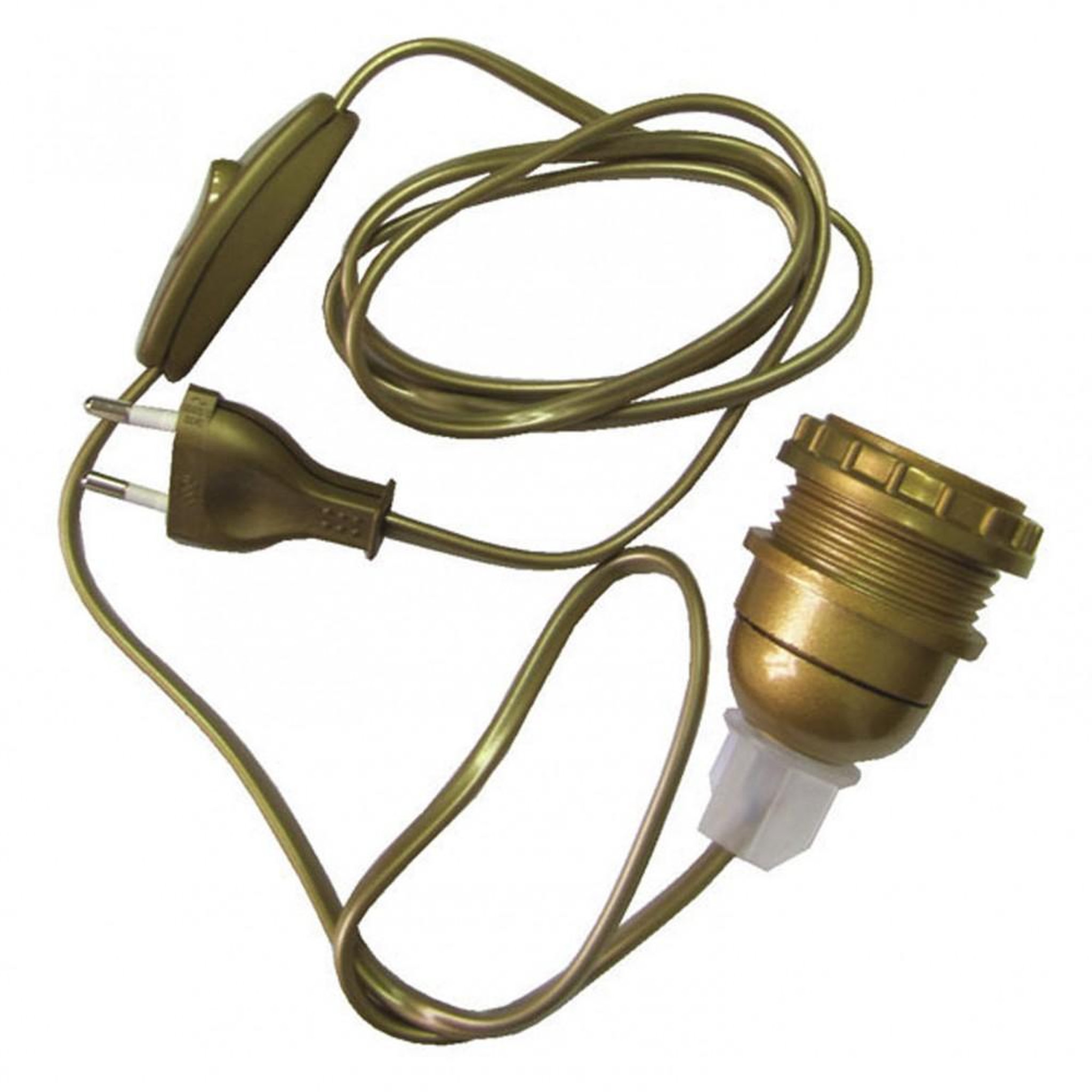 CENTRALE BRICO Adaptateur bouteille E27 TIBELEC, plastique, or 60 W