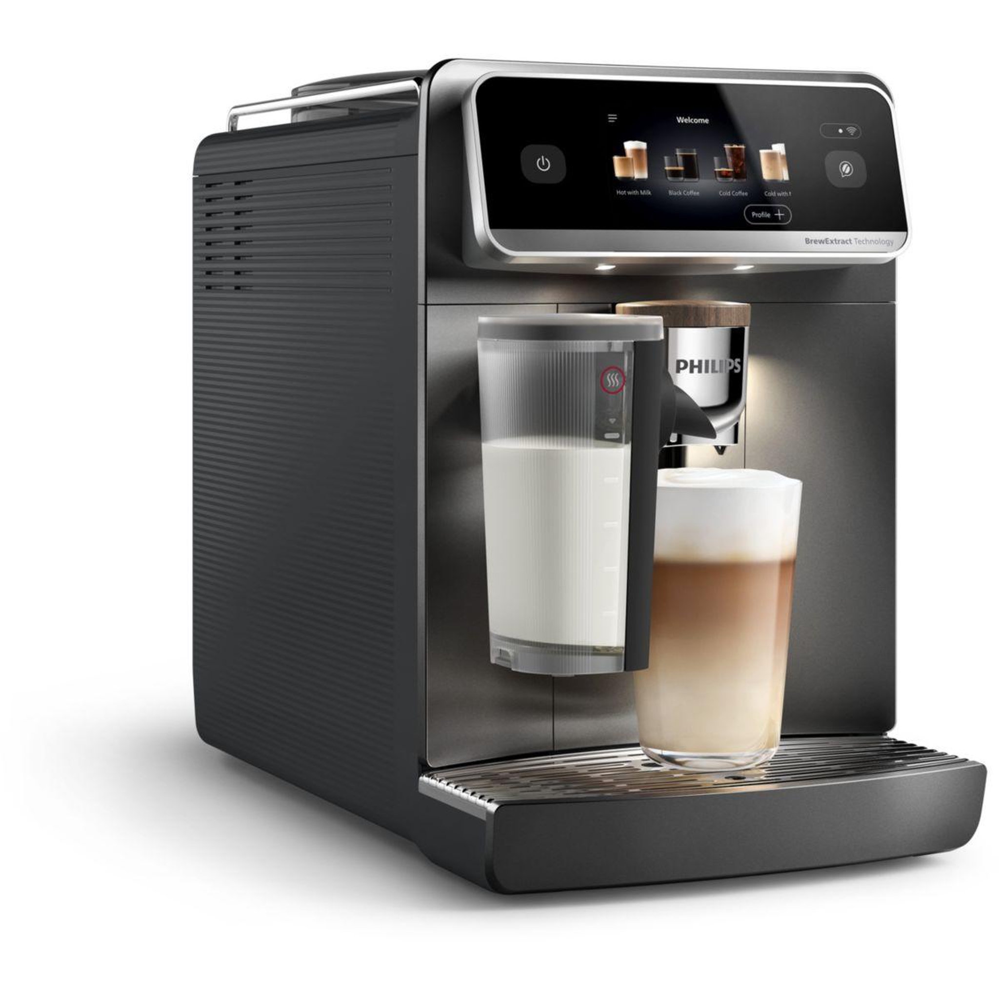 Voir la diapositive 2 : Philips Expresso broyeur café aromis ep8757/12 cafetière à grain silentbrew lattego pro noire