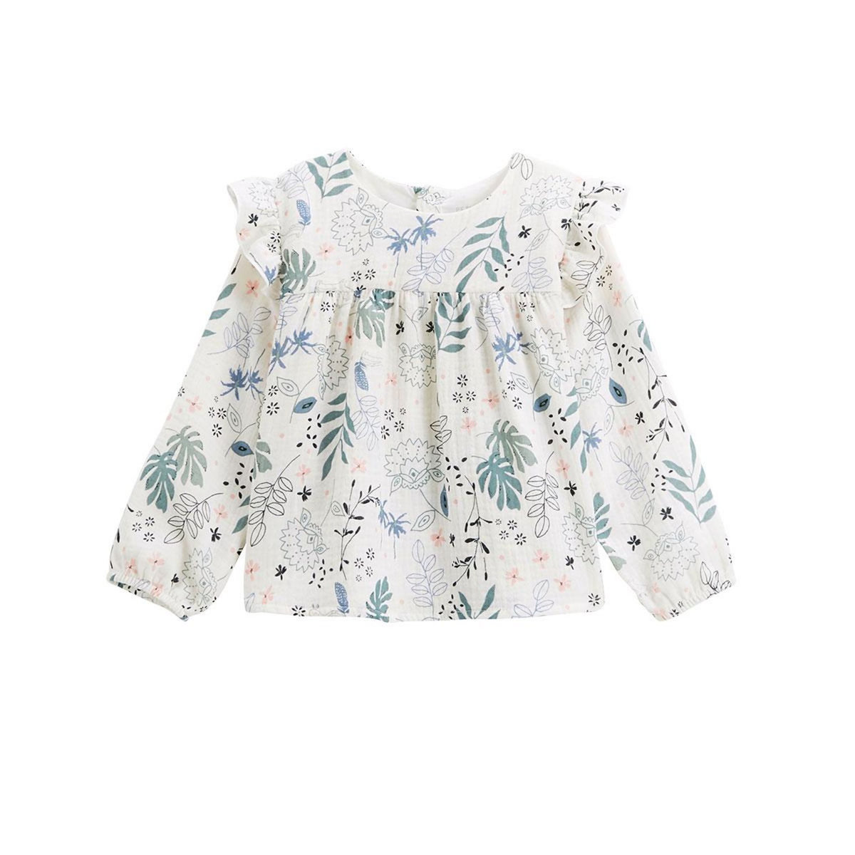 Petit Béguin Blouse enfant en gaze de coton Belle de Nuit
