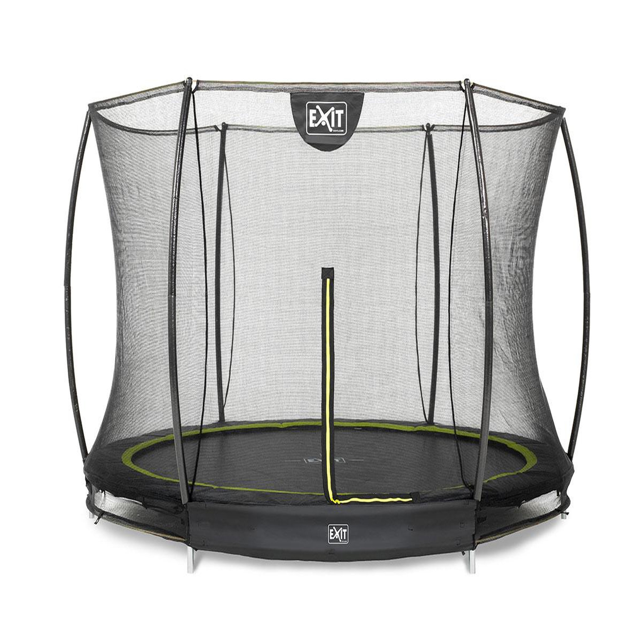 EXIT TOYS Trampoline enterré Silhouette Ø 3,05 m avec filet de sécurité Noir - Exit Toys