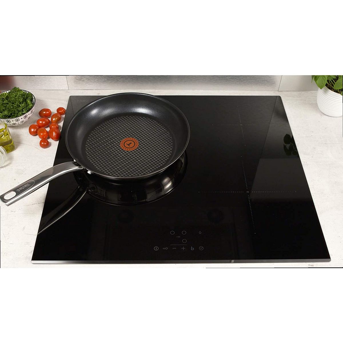 TEFAL Lot de 3 poêles INTUITION 20 / 24 / 28 cm en inox