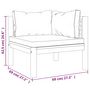Voir la diapositive 6 : VIDAXL Salon de jardin 6 pcs avec coussin creme Bois d'acacia solide