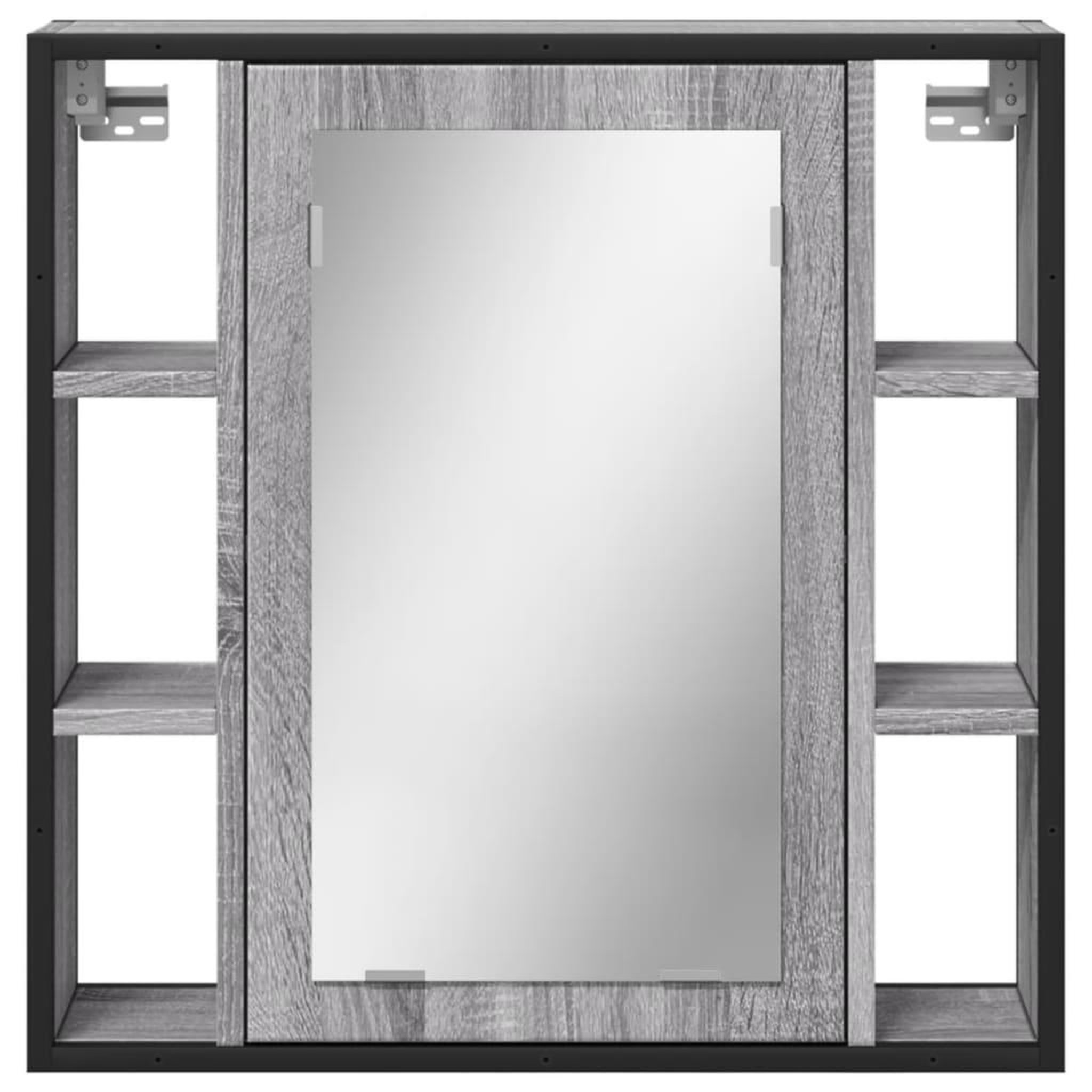 Voir la diapositive 5 : VIDAXL Armoire a miroir de salle de bain sonoma gris bois d'ingenierie