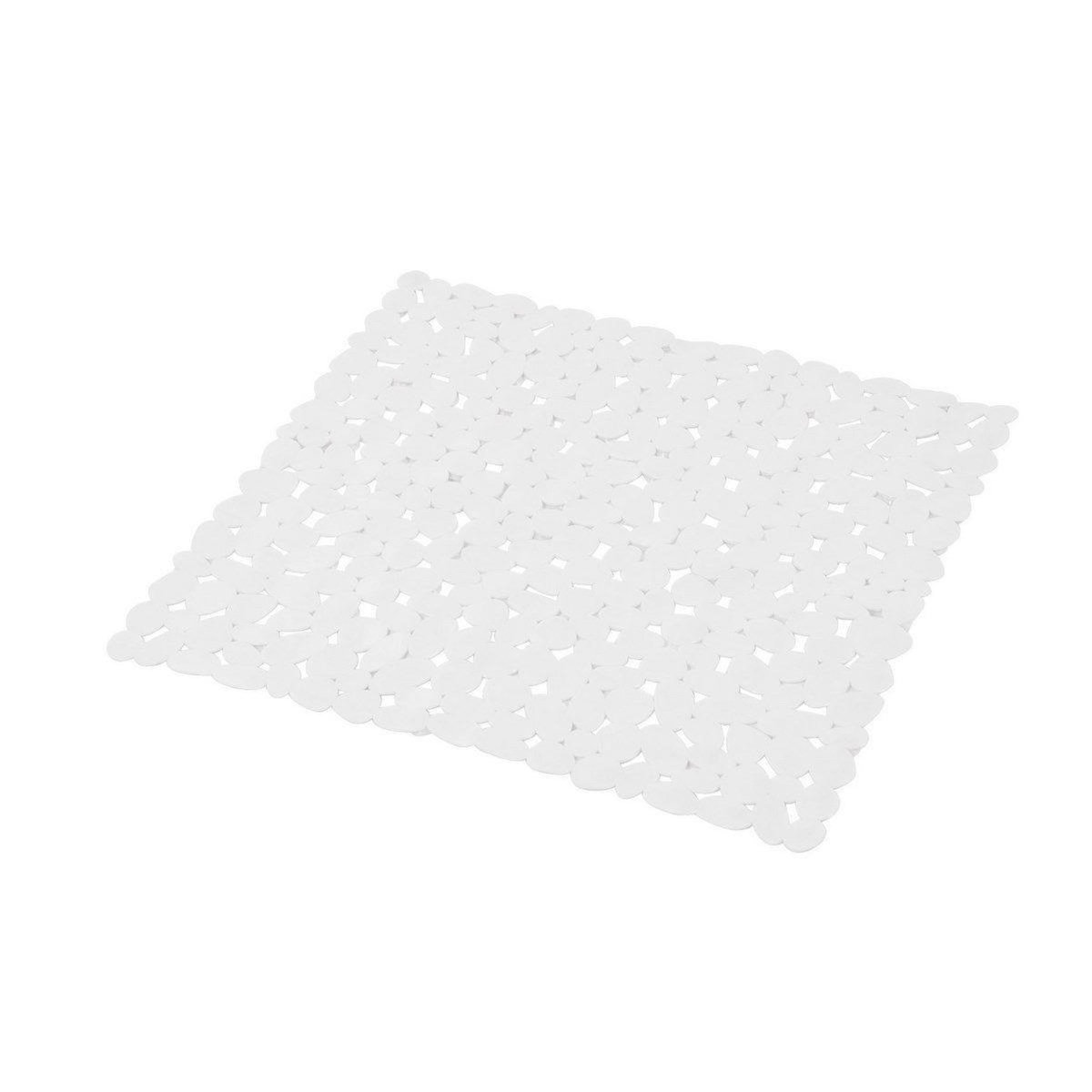 Paris Prix Fond de Douche Galets  Vitamine II  52x52cm Blanc