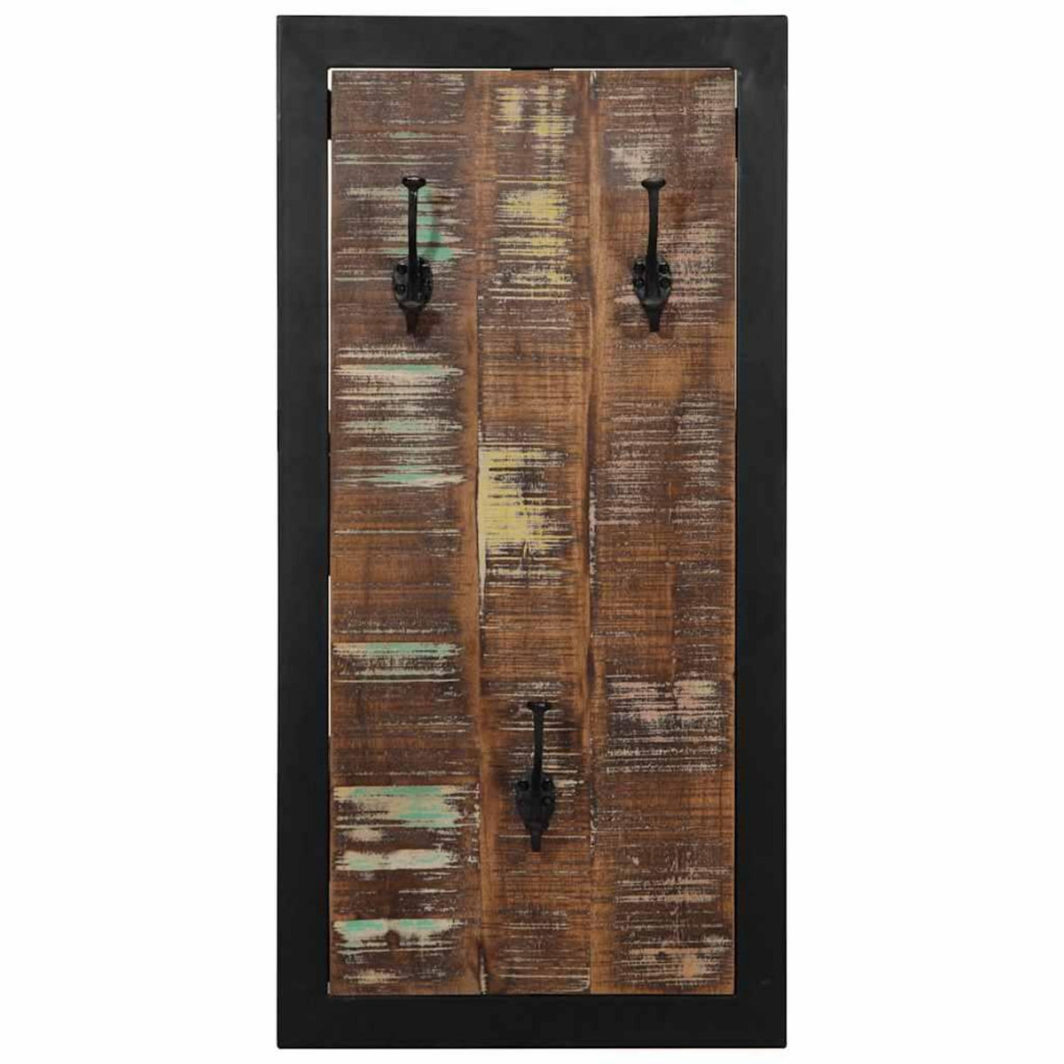 VIDAXL Porte-manteau multicolore 40x2x80 cm bois massif recuperation