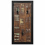 Voir la diapositive 2 : VIDAXL Porte-manteau multicolore 40x2x80 cm bois massif recuperation