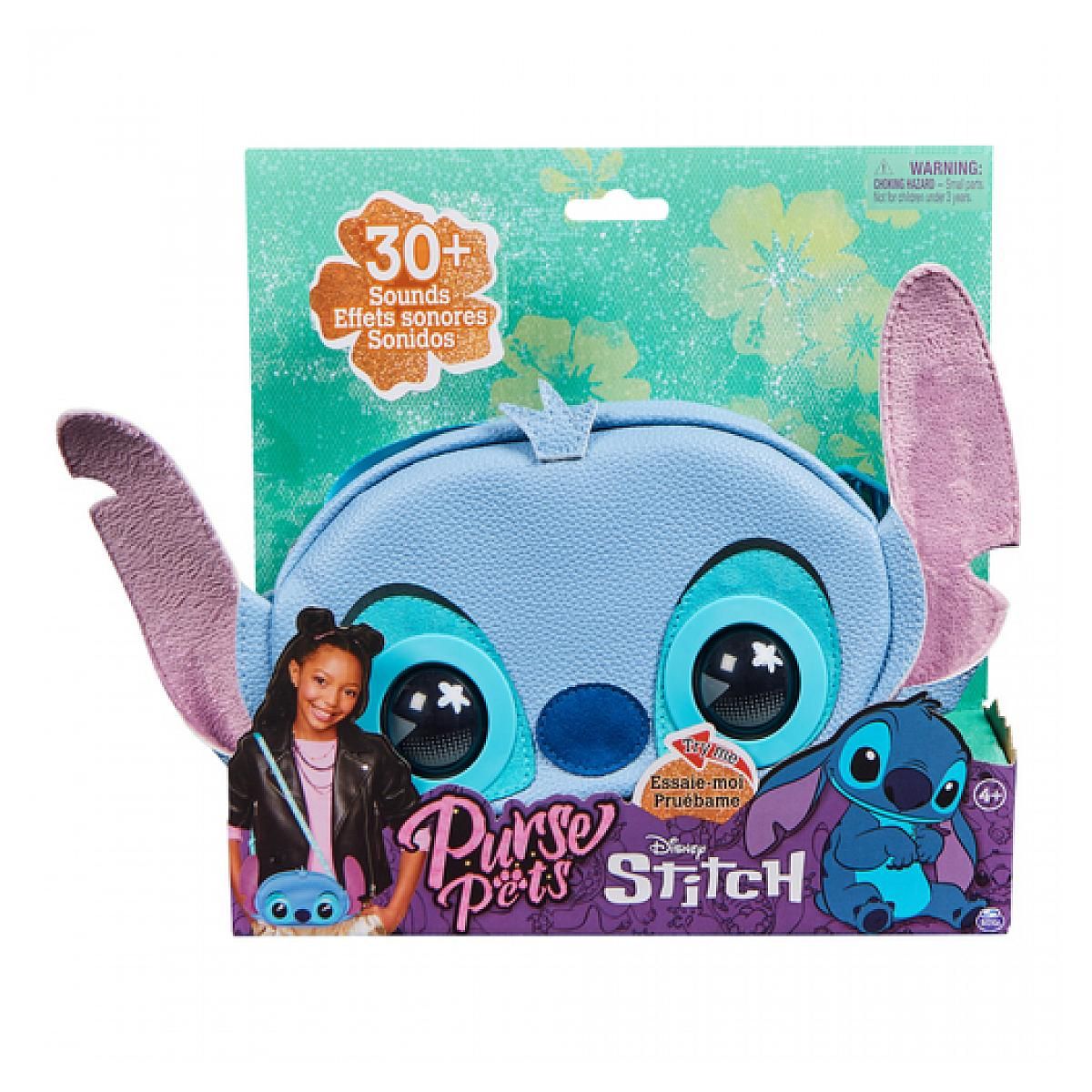 SpinMaster Purse Pets - DISNEY Stitch- sac a main interactif