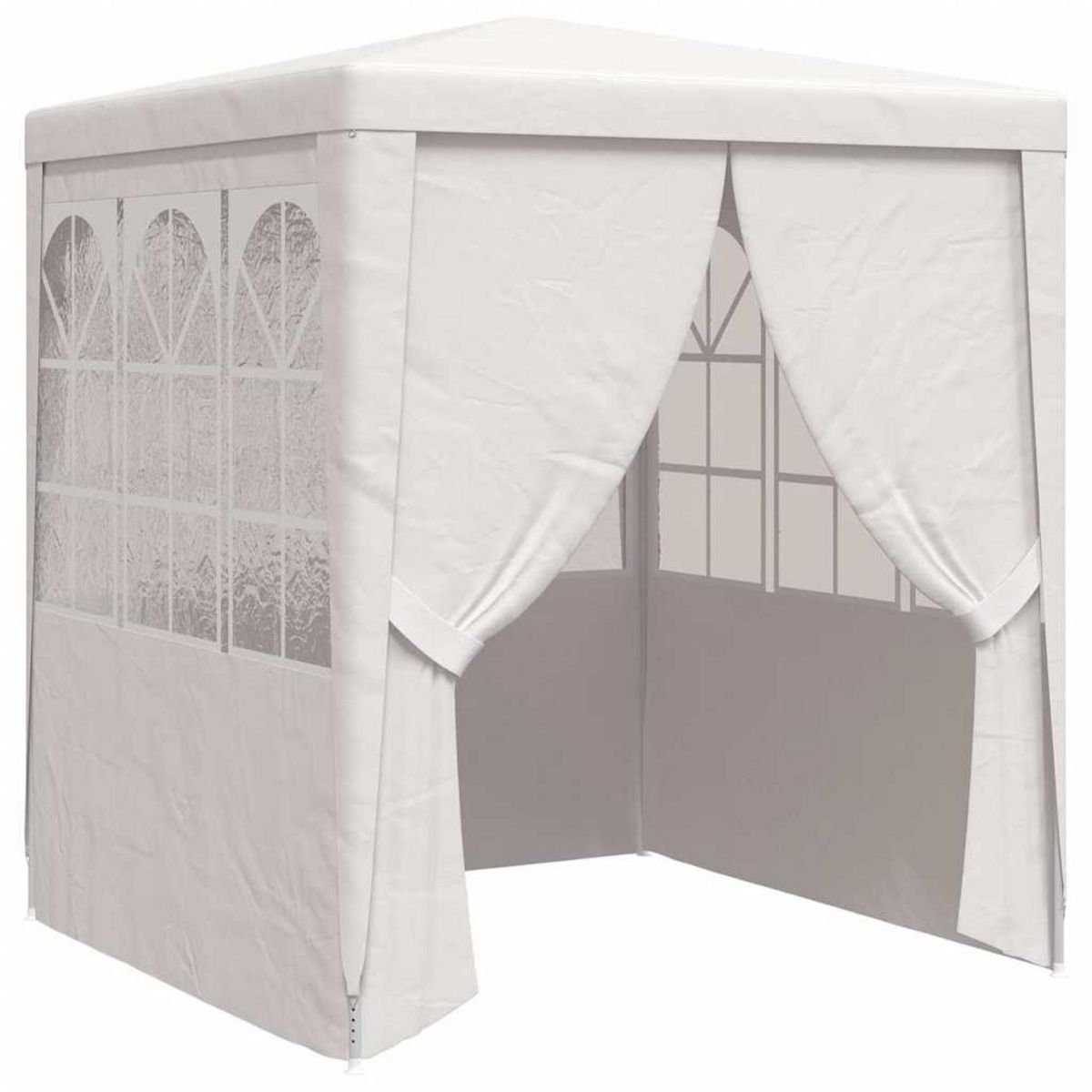 VIDAXL Tente de reception avec parois laterales 2x2 m Blanc 90 g/m^2