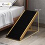 Voir la diapositive 3 : PAWHUT Rampe pour chien et chat - escalier pour chien pliable réglable en hauteur 24-47,5 cm - bois polyester noir