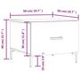 Voir la diapositive 6 : VIDAXL Tables basses 2 pcs blanc 50x50x40 cm bois d'ingenierie