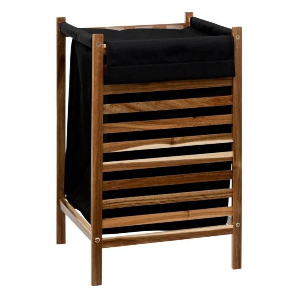 Paris Prix Panier à Linge en Bois  Blackacia  65cm Marron