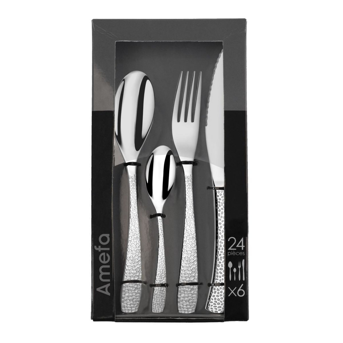 AMEFA Ménagère 24 pièces inox BONGO