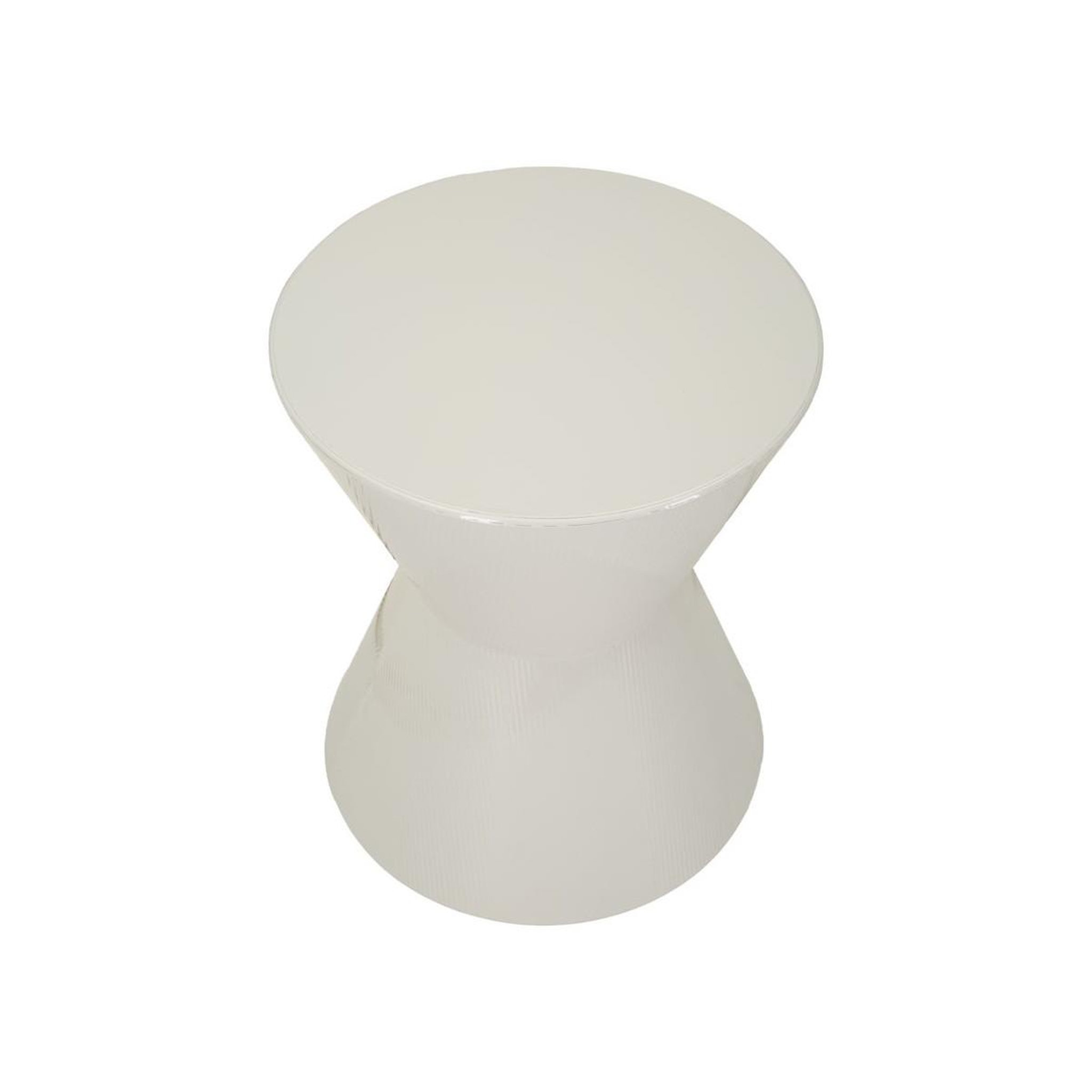 Voir la diapositive 2 : Paris Prix Table d'appoint en métal  oyo  55cm blanc