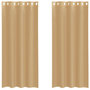 Voir la diapositive 2 : VIDAXL Rideaux en voile avec œillets 2 pcs sable