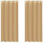 Voir la diapositive 2 : VIDAXL Rideaux en voile avec œillets 2 pcs sable