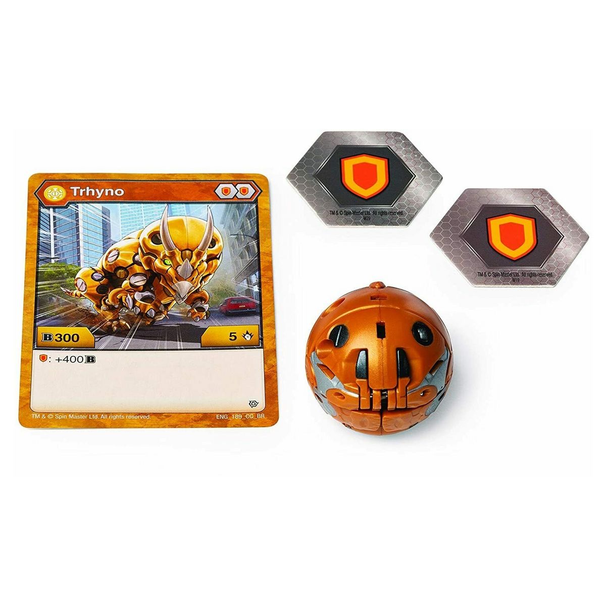 SPIN MASTER Valisette de rangement orange avec Bakugan et cartes - Bakugan Battle Planet
