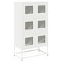 Voir la diapositive 2 : VIDAXL Buffet haut blanc 68x39x123 cm acier